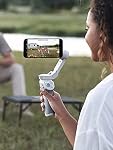 DJI OM 4 SE - 3-Axis Smartphone Gimbal Stabilizer avec trépied, design magnétique, portable et pliable, ActiveTrack 3.0, Mode d'histoire, stabilisateur de blogs, YouTube TikTok Vidéo, pour Android et iPhone