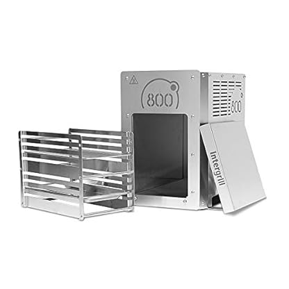 intergrill 800° Elektrogrill Edelstahl 2,88kW | Hochleistung Steakgrill Quarzbrenner | 20 kg Oberhitze Tischgrill | Inkl. Grillrost und Gastroschale – Bild 4