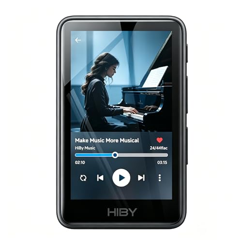 Image of HiBy Music R1 Bluetooth MP3 Player with Touchscreen, Hi-Res Audio & Wireless Dual Certified, Supports Tidal & Qobuz Streaming, LDAC, Expandable Storage up to 2TB, 15-Hour Playtime