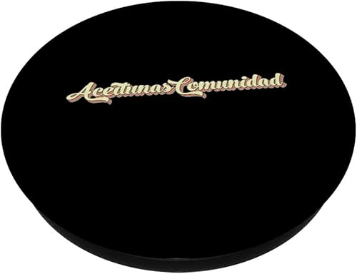 Miniatura 2 de Aceitunas Comunidad TShirt Retro Art Baseball Font Vintage PopSockets Swappable PopGrip