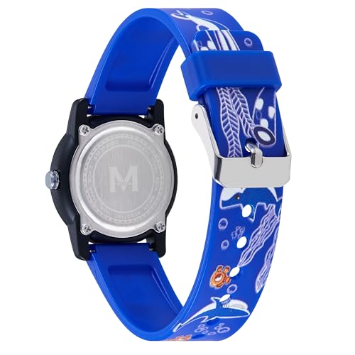 Image of Miykon Kids Watches for Boys and Girls - Educational Time-Telling Gift for Kids Aged 3-15, Toddlers, Preschoolers, and School-Aged Children - Easy to Read Analog Watch, Soft Resin Band, Japanese Quartz, 100M Water Resistant