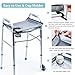 BAGSFY Walker Tray with Cup Holder – Hard Top Walker Accessory for Seniors – Folding Walker Table for Meals, Reading, Drinks – Non-Slip, Easy Install, Universal Fit