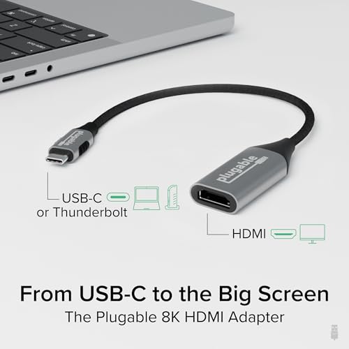 Adaptateur USB C vers HDMI 8K 60Hz pour MacBook Pro et XPS