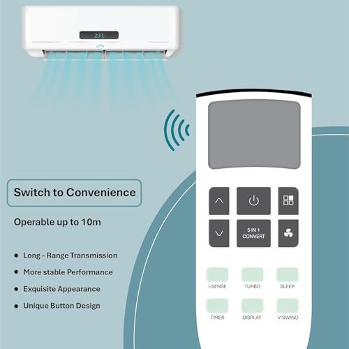 Image of BLACKSHEEP Compatible with GODREJ AC Remote for 1, 1.5, 2 ton Split /Window Air Conditioner, Remote with Timer, Swing, and Mode Functions - Please Match The Original Remote - AC 307