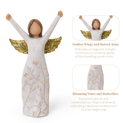 Cuayaes Mutmacher Geschenk, Heilung Schutzengel Geschenk Ausdruck Ermutigung, Unterstützung, Trost, Glückwunsch Neuanfang, Aufmunterung Geschenke für Krebspatienten