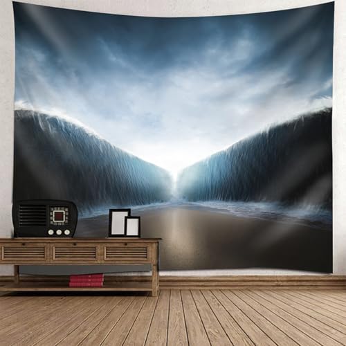 Tenture murale petite vagues de la mer pour habiller facilement les murs de chambre