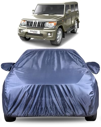 Image of Autofact Premium Car Cover for Bolero | All Weather Water-Resistant Full Body Car Cover | Light-Weight Triple-Stitched Outdoor Shield with UV Protection, Dustproof & Heat-Resistant