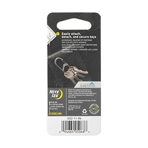 Image of Nite Ize GS2-11-R6 G-Series Dual Chamber Carabiner, Size #2 2-Pack, Stainless Steel