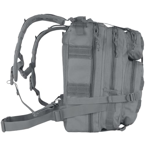 FOX OUTDOOR PRODUCTS Medium Transport Pack | 29L Tactical Backpack with Organizer Pockets, MOLLE Webbing & Hydration Sleeve, Shadow Gray3
