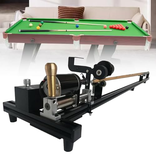 Herramienta para Reparar Puntas de Taco de Billar, 7 en 1, Compatible con Snooker, con Abrazadera, Torno, aro de Cobre y enderezador para un fácil Mantenimiento.