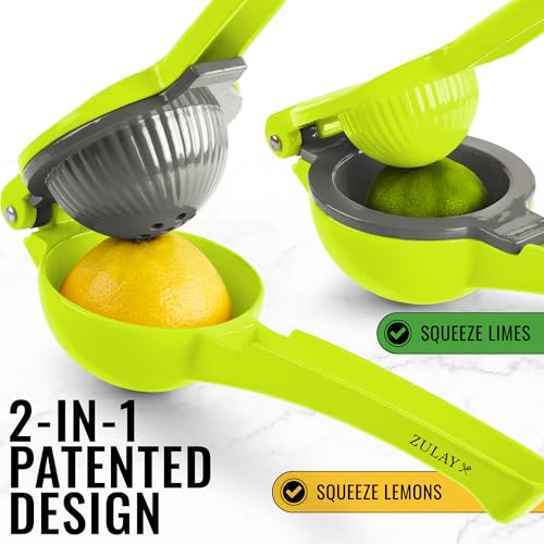 image for Zulay Kitchen Zulay Metal 2-In-1 Lemon Squeezer Manual - Sturdy, Max E