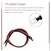 4 AWG Battery Cables 4 Gauge Red Black Pure Copper Battery Inverter Cables with 3/8 in Lugs Both Ends for Automotive Solar Auto Marine Car Boat (5FT)