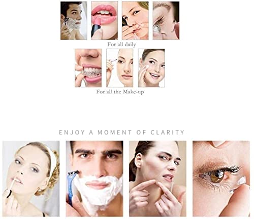 Miroir de maquillage double face zoom x3 pour application soin précise - 7