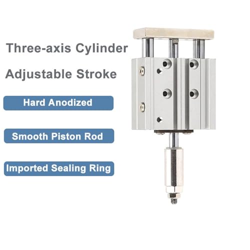 Vérin à trois axes anti-vibration à course réglable pour montage de précision - 3