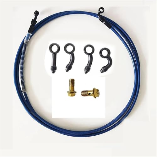 �u���[�L�I�C���z�[�X 0° 28°45° 90° 30 Cm- 500 Cm �I�[�g�o�C�A�N�Z�T���[�ґg�X�e�����X�X�`�[���u���[�L���C���z�[�X���̖����z�[�X�X���b�hM10x1.25 Mm(180cm)