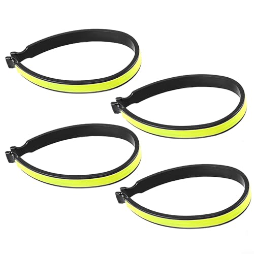 Clips para pantalones de ciclismo que mejoran la visibilidad disponibles en juegos de 2 y 4 para tus necesidades (4 piezas)