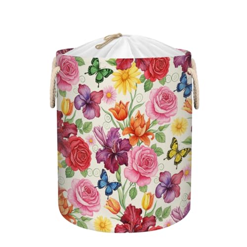 Cesta grande para la ropa sucia, 58 L, cesta plegable de almacenamiento para mantas, juguetes de niños, ropa sucia, cesta alta para habitación de bebé, decoración de baño, cesta de regalo