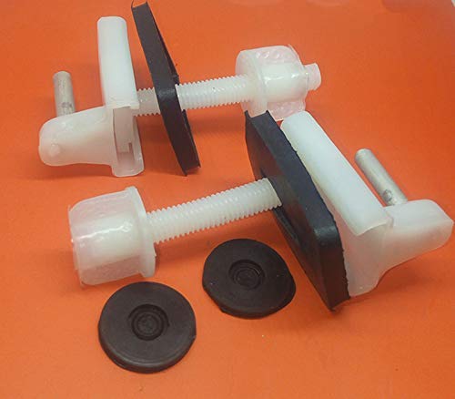 BATH GURU High Grade Plastic Pin Box Type Toilet Seat Hinges Repair Kit for Western Style Toilet Seat (White, Pack Of 2) (B092D9FXTS) Amazon Price History, Amazon Price Tracker