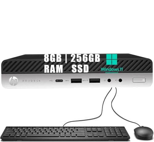 HP ProDesk 600 G4 Mini PC Desktop Computer, Intel Core i5-8500T up