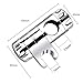 SagaSave 1 Pcs Adjustable Shower Head Holder with O Shape Rubber for Slide Bar Clamp Bathroom Replacement, 360 Degree Rotation Sprayer Holder, Easy to Install (25mm Dia)