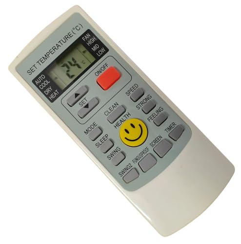 Image of EHOP AC-45A Compatible Remote Control for Voltas AC with Smile Sticker