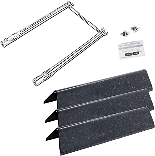 GFTIME 69785 Brûleur avec 7635 Flavor Barre Accessoire pour Weber Spirit 200 Serie Weber Spirit I & II 200, E210 E220 S210 S220 Gaz Grill (avec Boutons de Commande Avant) Cover