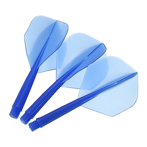 PATIKIL Integrated Dart Shaft & Flights, 9 Pack Durable Plastic Dart Flight Set, Transparent Blue - Image 4