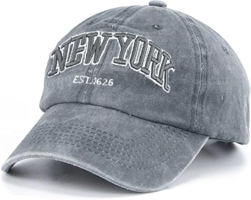 Gorra de béisbol New York strapback lavada para evitar molestias de talla