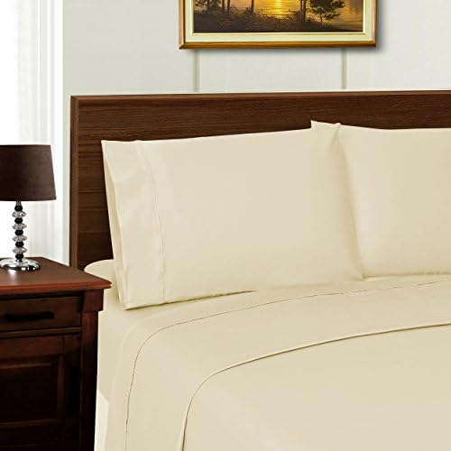 SUPERIOR Wrinkle-Resistant Tencel Sateen Sheet Set - King, Ivory