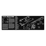 TekMat Mauser K98 Cleaning Mat / 12 x 36 Thick, Durable, Waterproof / Long Gun Cleaning Mat with Parts Diagram and Instructions / Armorers Bench Mat / Black