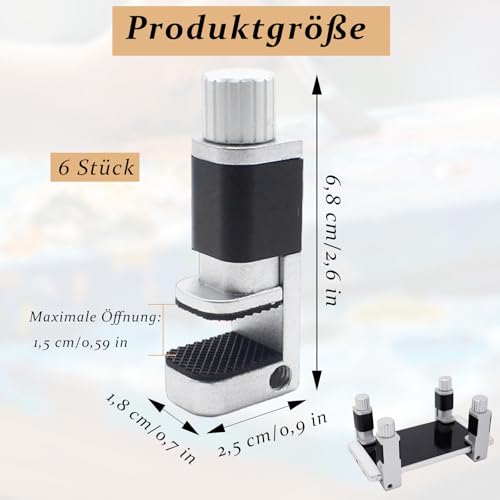 LCD Display Klemme, 6 Stück Verstellbare LCD Display Klemme Befestigung, LCD Display Clip Verstellbare, Befestigungsklemmen Clip, Phone Screen Repair Tools für Smartphone Computer Laptop Tablet