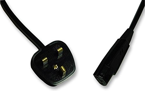Pro Elec PELR0005 13A UK Plug to IEC C13 Power Cable, 1 m Black