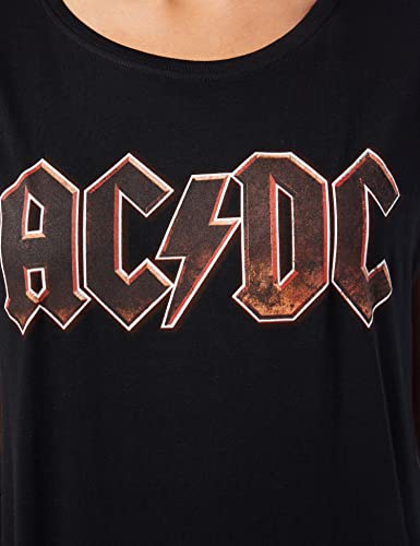 MERCHCODE Ladies AC/DC Voltage Tee T-Shirt Femme - Les Beatles, Paul McCartney, John Lennon, RIngo Starr, George Harrison MERCHCODE Ladies AC/DC Voltage Tee T-Shirt Femme – Image 4
