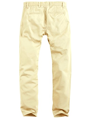 Image of Match Mens Regular-Fit Casual Flat Front Chino Pants