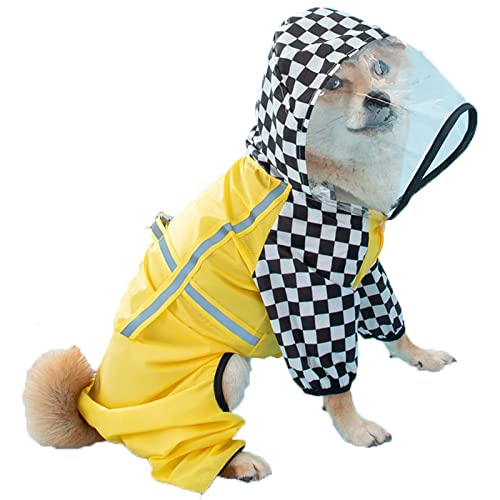 Manteau de pluie pour chien étanche ultraléger et réfléchissant