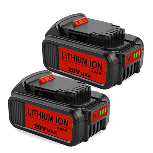 2PACK 6.0Ah DCB205 Battery Replacement for Dewalt 20V MAX XR Battery DCB200 DCB180 DCB206 DCB206-2 DCB204 DCB204BT-2 DCB203 DCB201 DCD/DCF/DCG Series Cordless Power Tools 2PACK 6.0Ah DCB205 Battery Replacement for Dewalt 20V MAX XR Battery DCB200 DCB180 DCB206 DCB206-2 DCB204 DCB204BT-2 DCB203 DCB201 DCD/DCF/DCG Series Cordless Power Tools
