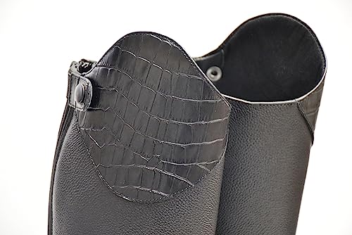 Image of Rhinegold ES De-Luxe Leather Riding Boot-5(38)- Calf 1-BK