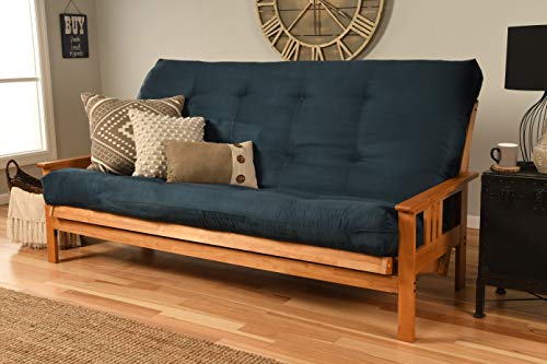 Futon Cover Only - Quality Suede Microfiber Fabric Collection Fits 6-8 Inch Futons Mattress (Navy, Full Size) #TOP2