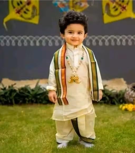 Image of Baby Boys Cotton blend dress for summer season and all seasons ||South Indian 11