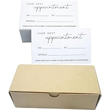 RXBC2011 Your Next Appointment Reminder Cards for Beauty Makeup Hair Nail Salon Barber Shop Restaurants Therapist Pack of 500 white 500PCS
