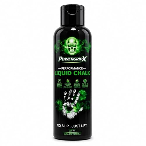 Image of Power GripX Liquid Chalk for Gym, Weightlifting, Climbing & Calisthenics | Long Lasting Sweat Resistant Grip | Professional Liquid Chalk for Men & Women (200 ML)