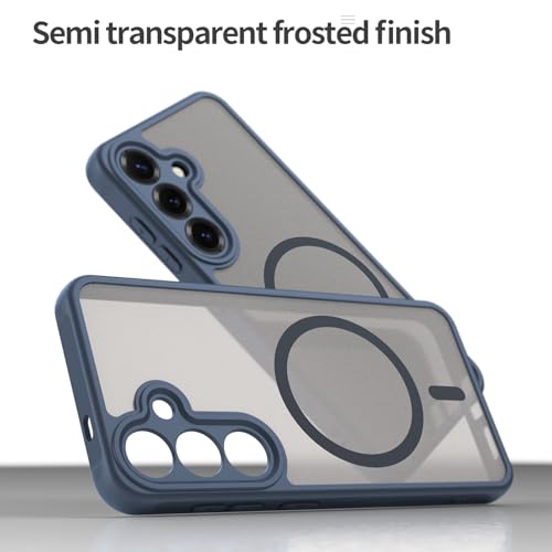 Coque Samsung Galaxy S25 MagSafe Asuwish bleu mat - 6