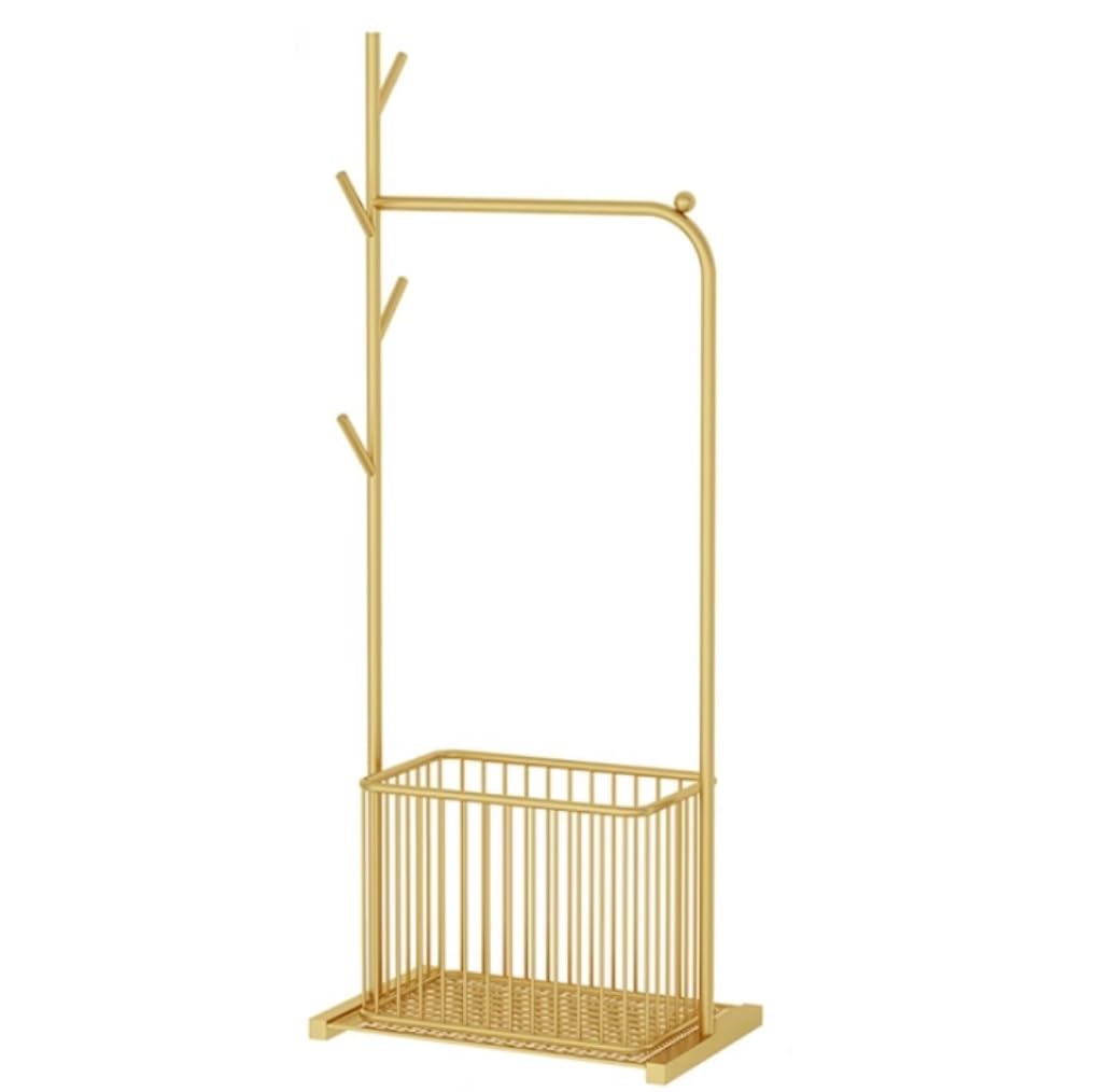 Freestanding Towel Rack Bedroom Metal Freestanding Towel Stand Blanket Rack With Clothes Hook With Movable Laundry Basket Washcloths Holder Stand
