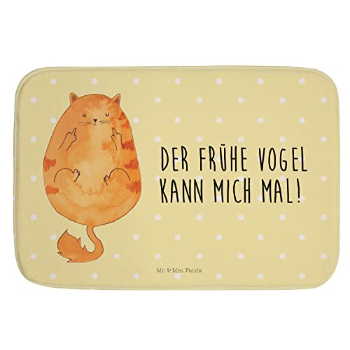 Mr. & Mrs. Panda Badvorleger Katze Frühaufsteher - Geschenk, Katzenliebhaber, Katzenartikel,...