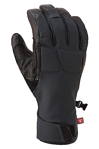 Rab Fulcrum GTX Waterproof Breathable GORE-TEX Leather Gloves for Climbing & Mountaineering - Black - Medium
