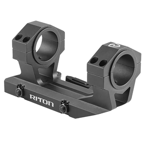 Riton 34mm QD Cant Scope Mount for Rifle Optics Quick Detach, Precision Alignment, Heavy-Duty Build