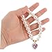 Toyvian 2PCS Adjustable Pearl PET Necklace for Dogs Cats Cute Heart Pendant Dog Jewelry Stylish Accessories for Small Pets for Parties Daily Wear