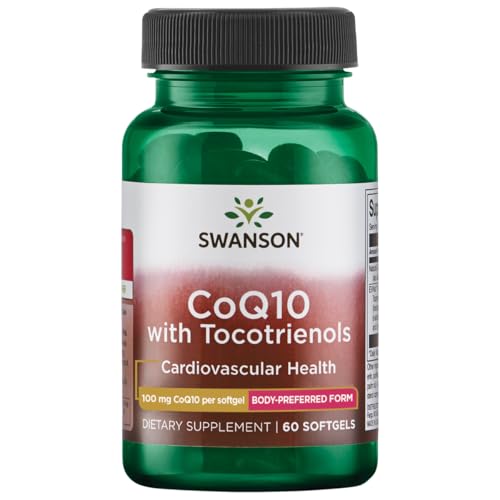 Swanson Coq10, 100 Mg (With 10Mg Tocotrienols) - 60 Softgels