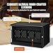 VEVOR Watch Winder, Rotating Watch Box for High-End Automatic Watches, 4 Watch Winder Case with Quiet Japanese Motors, LED Light, Adjustable Direction and Speed, Multi Modes