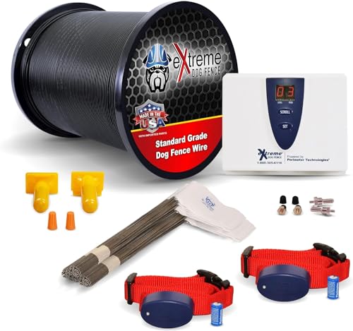 Underground Electric Dog Fence Premium - Standard Dog Fence System for Easy Setup and Superior Longevity and Continued Reliable Pet Safety - 2 Dog | 2000 Feet Standard Dog Fence Wire…